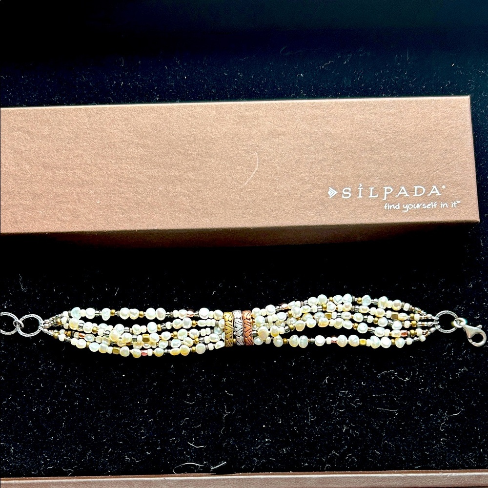 Silpada Multi-Strand Gold and Silver Bracelet